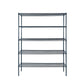 Atosa MWSSE244886 5-Shelf Epoxy Shelving Unit w/ 86" Posts (24"x48")-Slate Gray