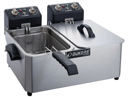 Dukers DCF10ED Two Basket Electric Fryer