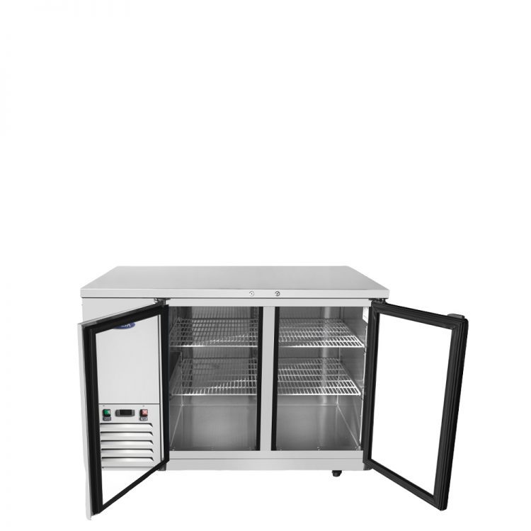 Atosa MBB48GGR 48'' Glass Door Back Bar Cooler