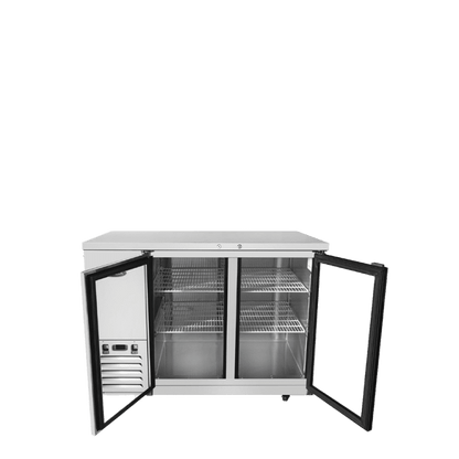 Atosa MBB59GGR 59'' Glass Door Back Bar Cooler