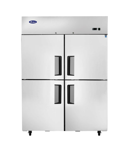 Atosa MBF8008GR Top Mount 2 Section Divided Door Freezer Dimensions: 51-7/10 W * 31-7/10 D * 81-3/10 H