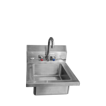 Atosa MRS-HS-14 (W) Hand Sink with Wrist Blade Handle with 8'' Backsplash