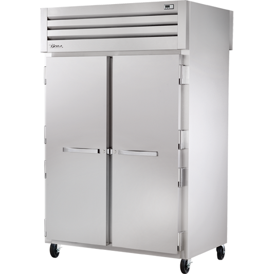 True STA2HPT-2S-2S Pass-Thru Solid Front/Solid Rear Swing Doors Heated Cabinet