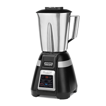 Waring BB340S 1 HP Bar Blender, 2-Speed/Pulse w/ Keypad Controls, 30-Second Timer and 48 oz. Stainless Steel Container