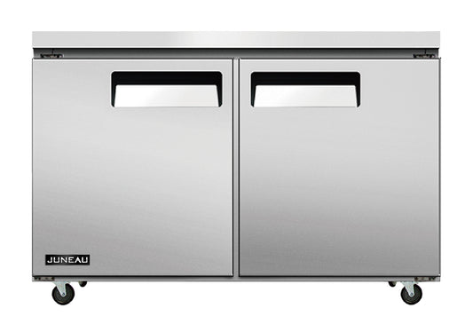 Juneau 48″ Undercounter Freezer Double Doors Stainless Steel, 6.7cu.ft. Capacity, 115 V, 780 W