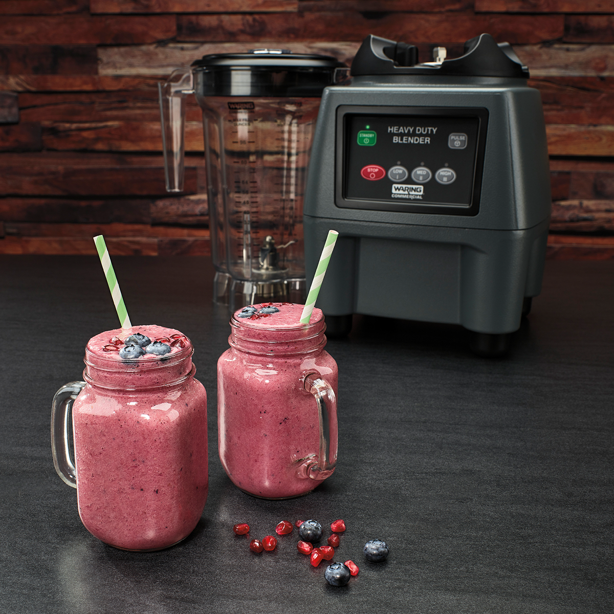 Waring CB15P 3.75 HP Blender, 1 Gallon, Electronic Touchpad Controls with Copolyester Jar