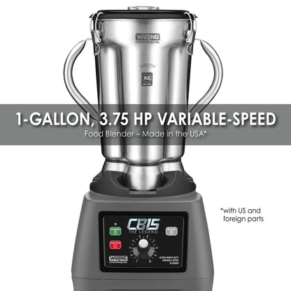 Waring CB15V 3.75 HP Blender, 1 Gallon, Variable Speed with Stainless Steel Container