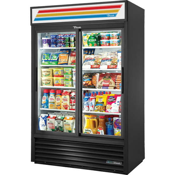 True GDM-45-HC-LD Slide Door Refrigerator