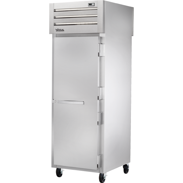 True STR1HPT-1S-1S Pass-Thru Solid Front/Solid Rear Swing Doors Heated Cabinet