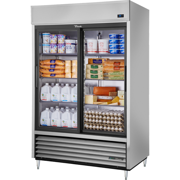 True TSD-47G-HC-LD Reach-In Solid Slide Door Refrigerator