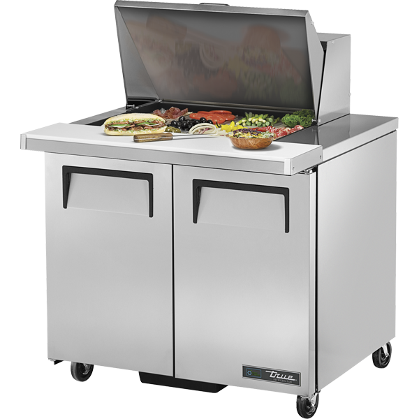 True TSSU-36-12M-B-HC Mega-Top Solid Door Sandwich/Salad Unit