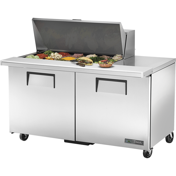 True TSSU-60-18M-B-HC Mega-Top Solid Door Sandwich/Salad Unit