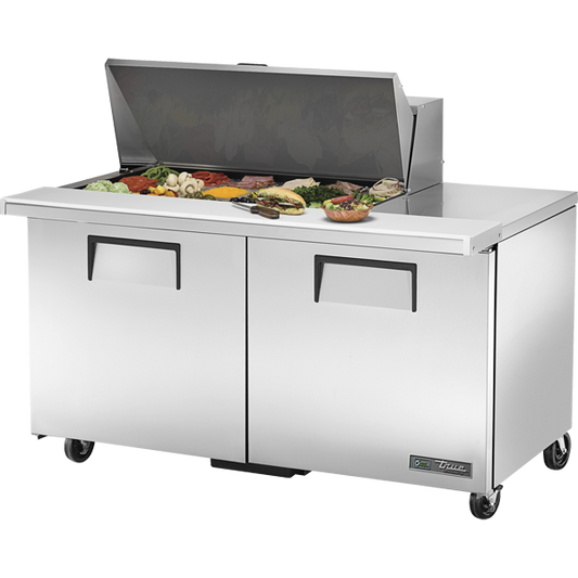 True TSSU-60-18M-B-HC Mega-Top Solid Door Sandwich/Salad Unit