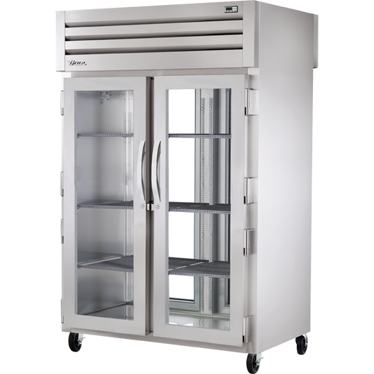 True STG2RPT-2G-2G-HC Pass-Thru Glass Front/Glass Rear Swing Doors Refrigerator