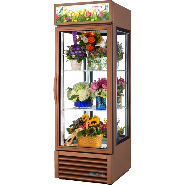 True G4SM-23FC-HC~TSL01 Glass Four Sided Floral Case Refrigerator