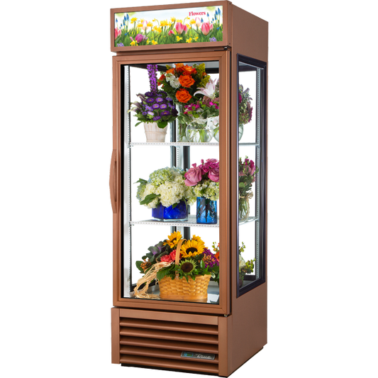 True G4SM-23FC-HC~TSL01 Glass Four Sided Floral Case Refrigerator