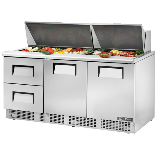 True TFP-72-30M-D-2 Door and Drawered Food Prep Unit