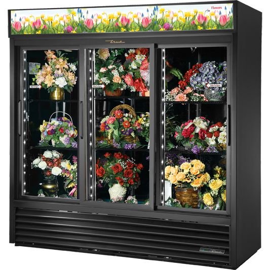 True GDM-69FC-HC-LD Glass Door Floral Case