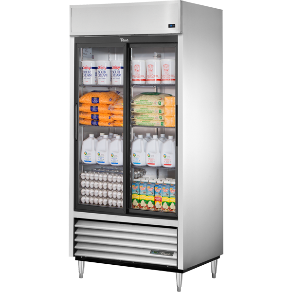 True TSD-33G-HC-LD Reach-In Solid Slide Door Refrigerator