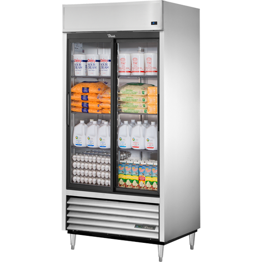 True TSD-33G-HC-LD Reach-In Solid Slide Door Refrigerator