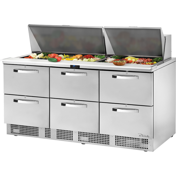 True TFP-72-30M-D-6~SPEC3 Food Prep Unit with Drawers~Spec Package 3