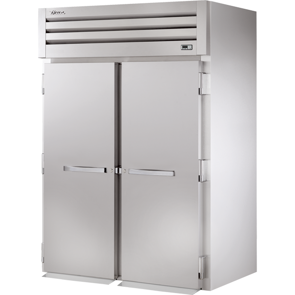 True STR2HRI-2S Roll-In Solid Swing Door Heated Cabinet