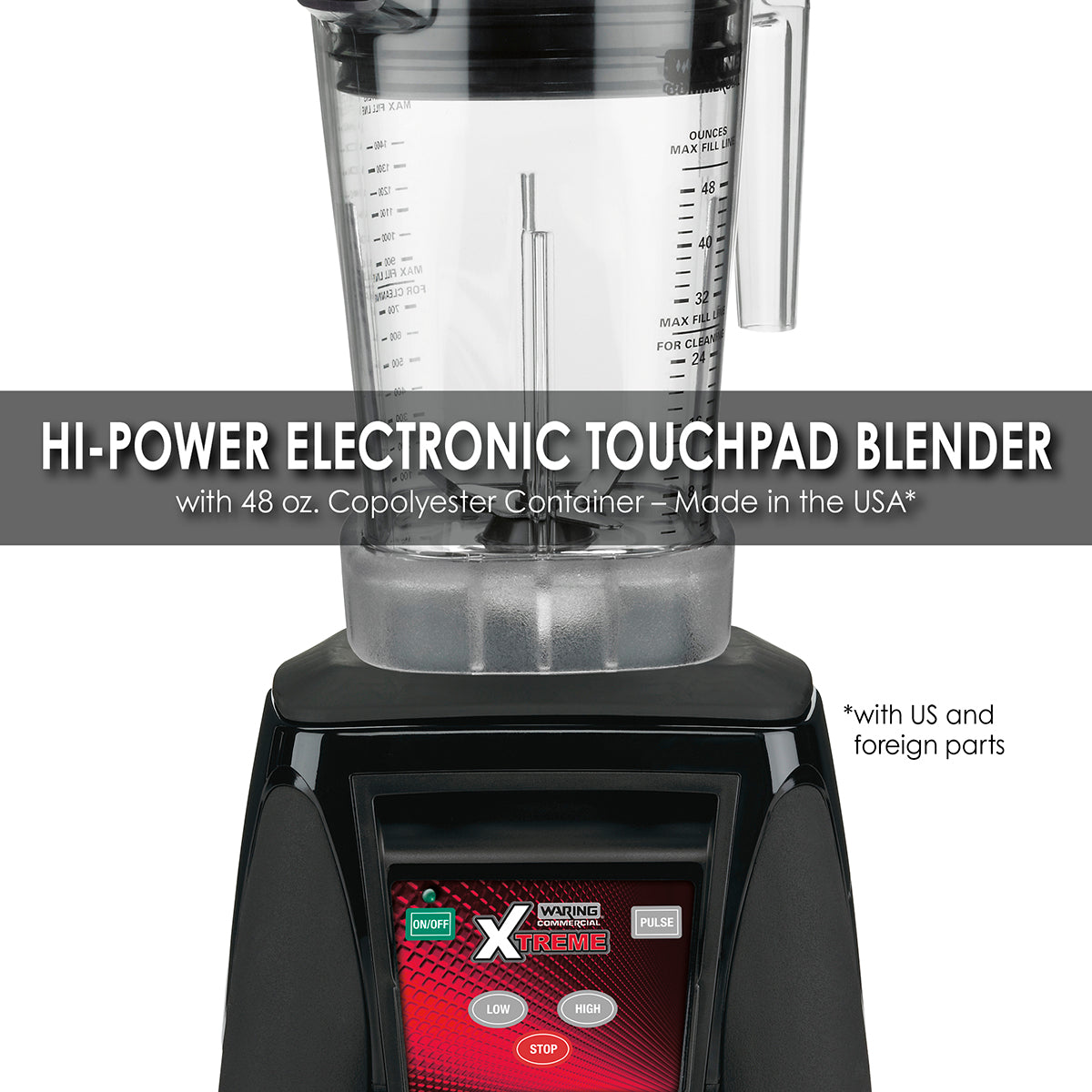 Waring MX1050XTXP 3.5 HP Blender w/ Electronic Keypad & 48 oz. BPA-Free Copolyester Container