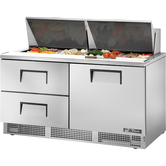 True TFP-64-24M-D-2 Door and Drawered Food Prep Unit