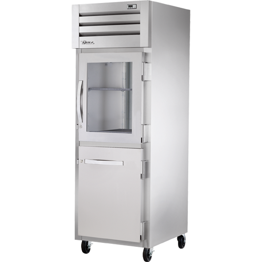 True STR1R-1HG/1HS-HC Reach-In Combination Half Swing Door Refrigerator