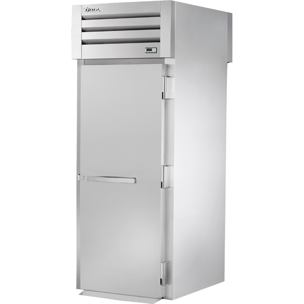 True STA1HRT-1S-1S Roll-Thru Solid Swing Door Heated Cabinet