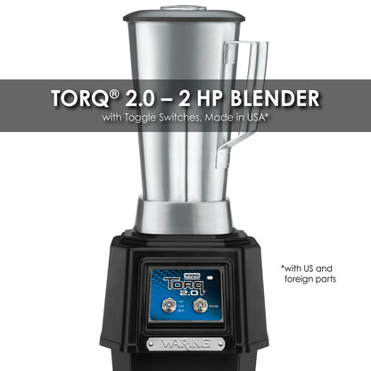 Waring TBB145S6 2 HP Blender, Toggle Switches, with 64 oz. Stainless Steel Container