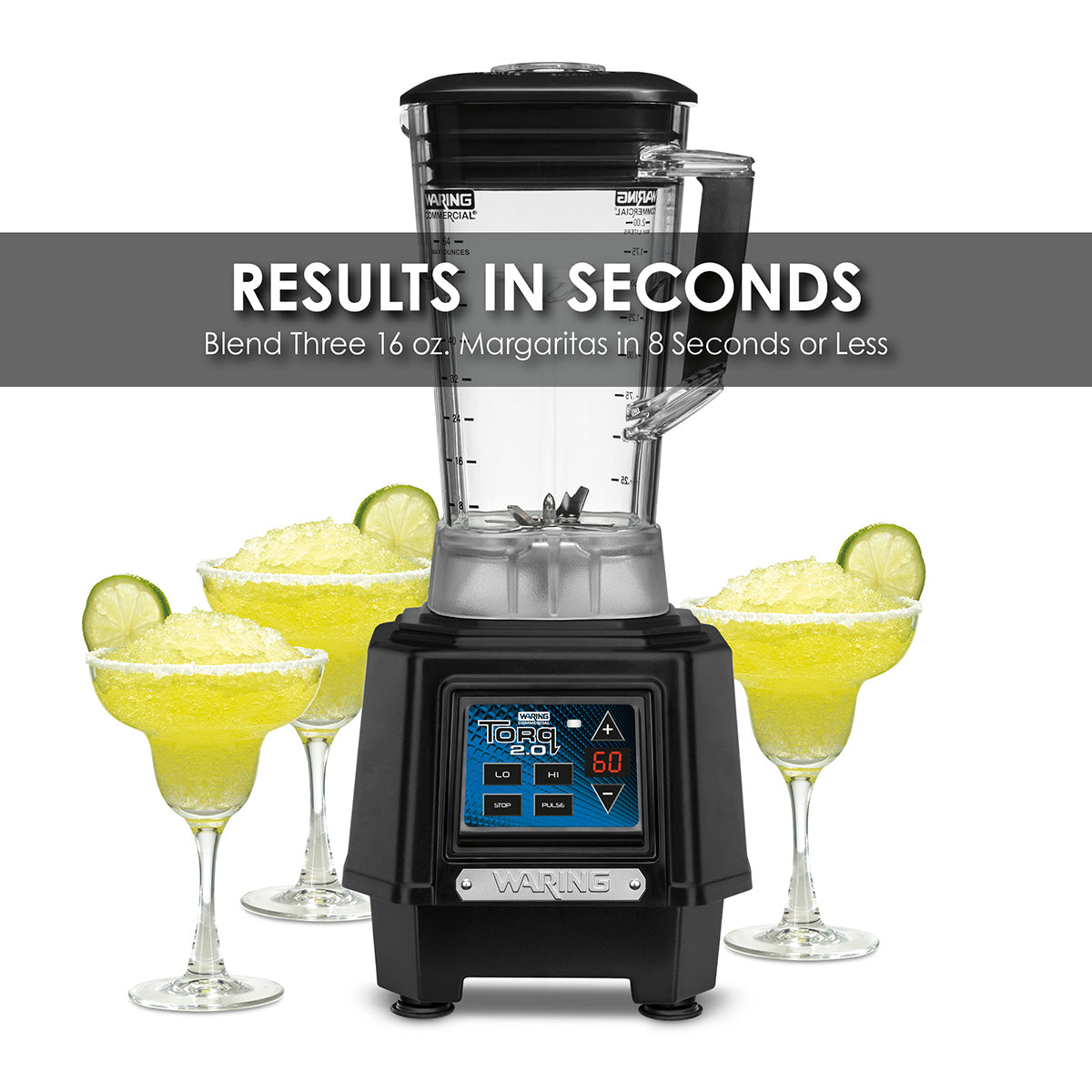 Waring TBB160P6 2 HP Blender, Electronic Keypad & 60-Second Timer, with 64 oz. BPA-Free Copolyester Container