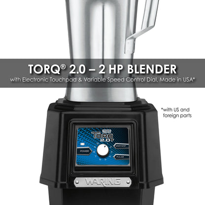 Waring TBB175S6 2 HP Blender,Variable Dial Controls with 64 oz. Stainless Steel Container