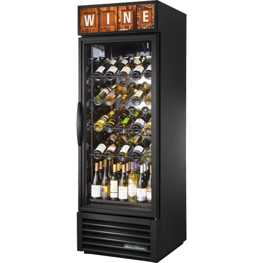 True GDM-23W-HC~TSL01 Glass Door Wine Refrigerator