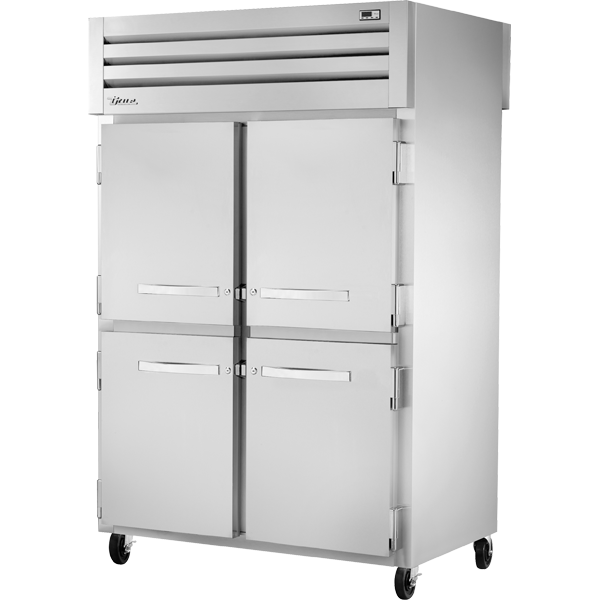 True STA2RPT-4HS-2S-HC Pass-Thru Solid Half Front/Solid Rear Swing Doors Refrigerator