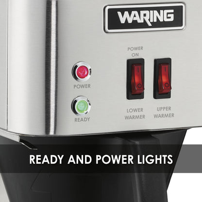 Waring WCM50 Pour-Over Coffee Brewer, Two Warmers