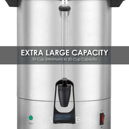 Waring WCU30 Coffee Urn Stainless Steel – 30 Cups