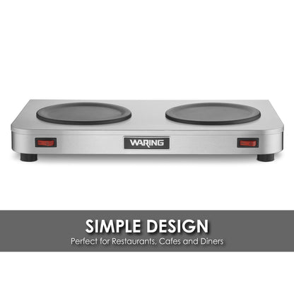 Waring WCW20 Double Burner Coffee Warmer