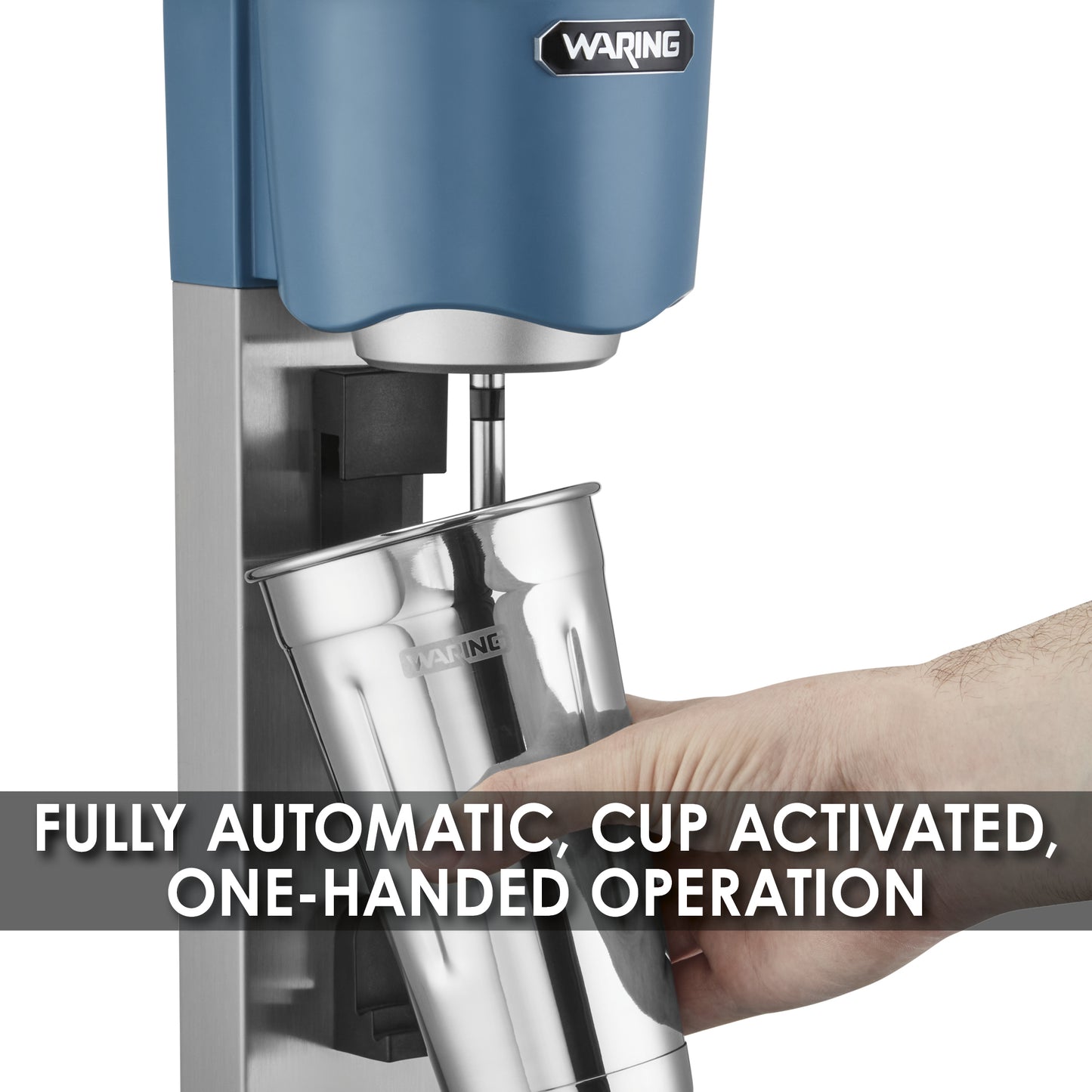 Waring WDM20 Light-Duty Single Spindle Drink Mixer, 1 Cup Included