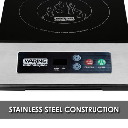 Waring WIH200 Light-Duty Commercial Induction Range, 120V, 1800W