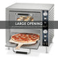 Waring WPO750 Commercial Double Compartment Pizza Oven, 240V-3200W