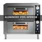 Waring WPO750 Commercial Double Compartment Pizza Oven, 240V-3200W