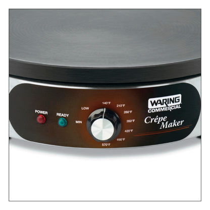 Waring WSC165BX 16" Electric Crêpe Maker, 208V/240V, 2170W/2880W, Spreader and Spatula included