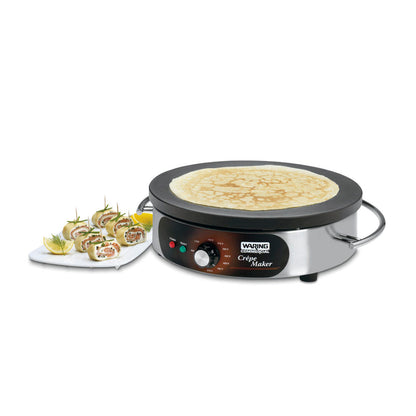 Waring WSC165BX 16" Electric Crêpe Maker, 208V/240V, 2170W/2880W, Spreader and Spatula included