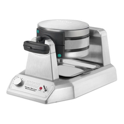 Waring WW200 Heavy-Duty Double Vertical Belgian Waffle Maker — 120V, 1400 Watts