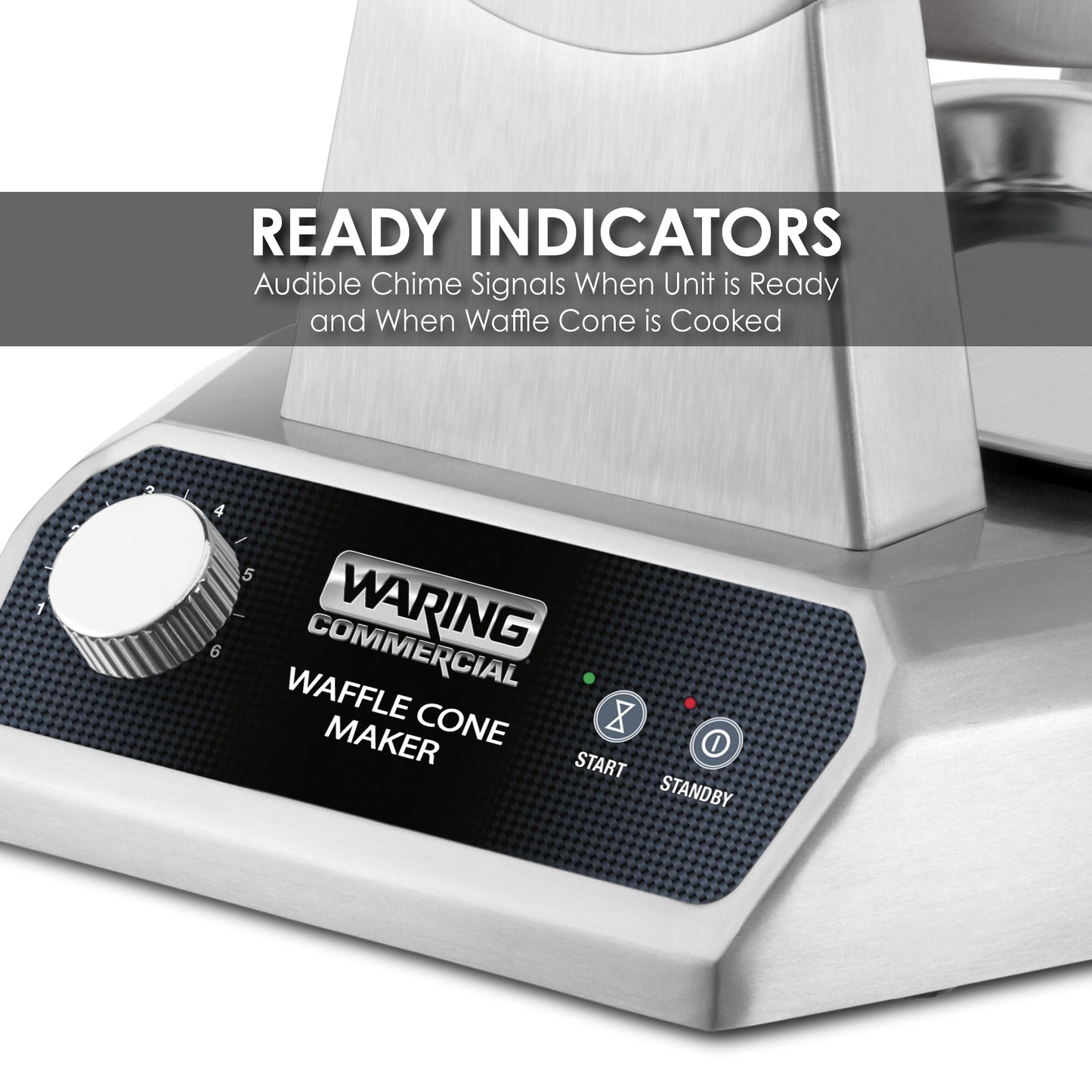 Waring WWCM180 Heavy-Duty Waffle Cone Maker — 120V, 1200 Watts