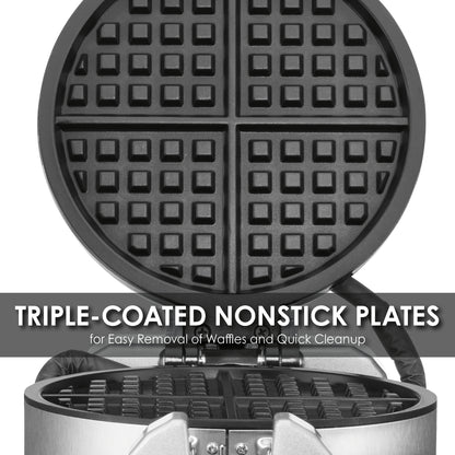 Waring WWD200 Heavy-Duty Double Vertical Classic Waffle Maker — 120V, 1300W