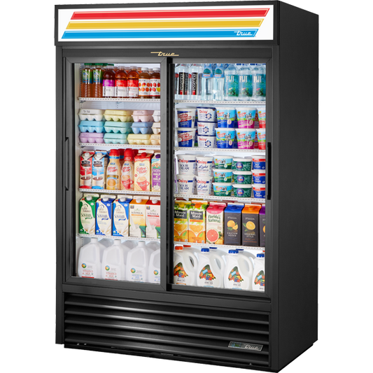 True GDM-47-HC-LD Slide Door Refrigerator