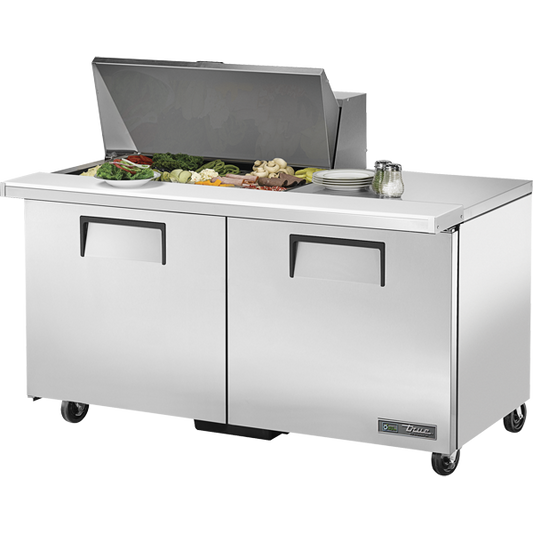 True TSSU-60-15M-B-HC Mega-Top Solid Door Sandwich/Salad Unit