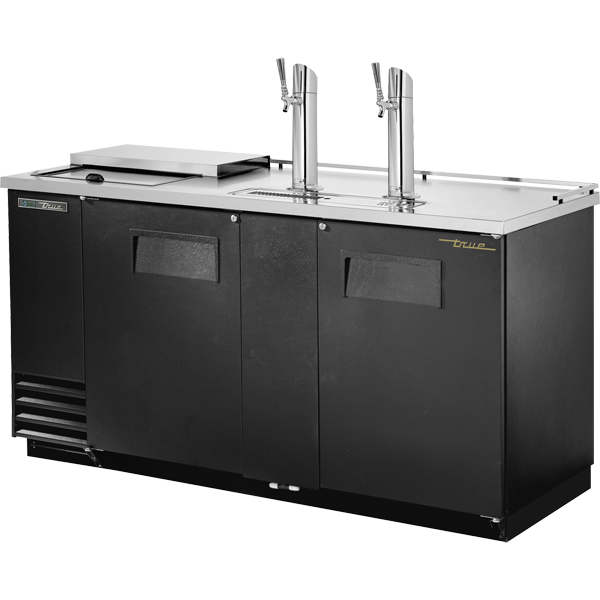 True TDD-3CT-HC Solid Swing Door Club Top Direct Draw Beer Dispenser